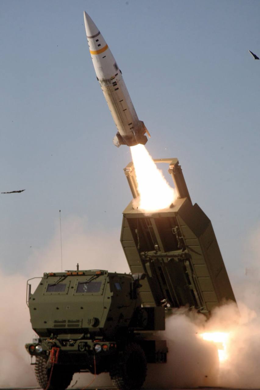 MGM-140 ATACMS on M142 HIMARS launcher